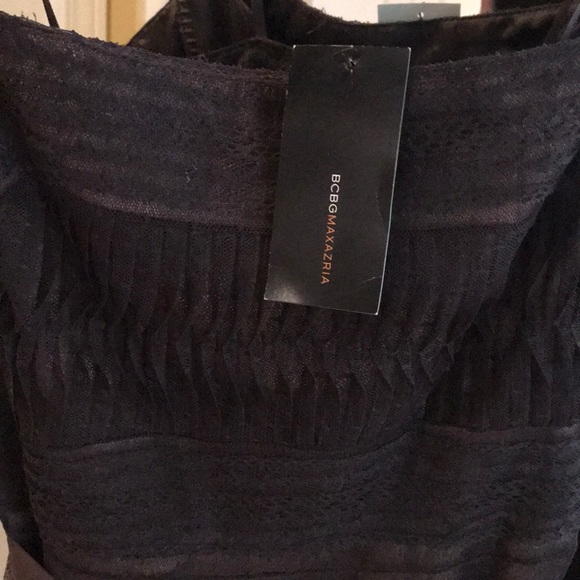 BCBG MAXZARIA lace and feather dress -new - Picture 2 of 4